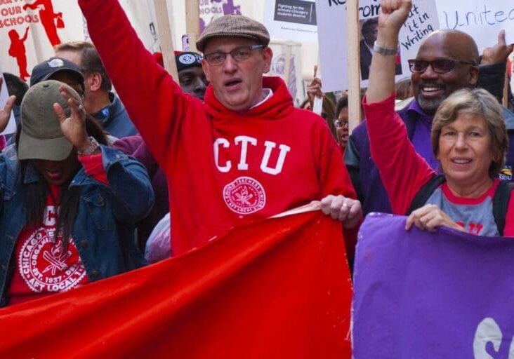 Close up image of peoples in protest