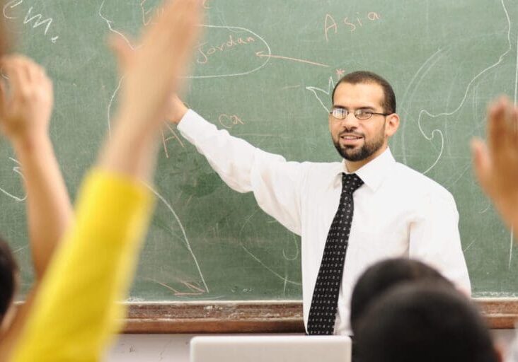 Children at school classroom