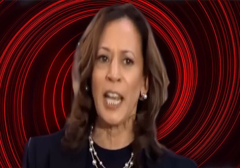 kamala spiraling red