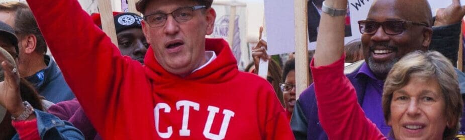 Close up image of peoples in protest