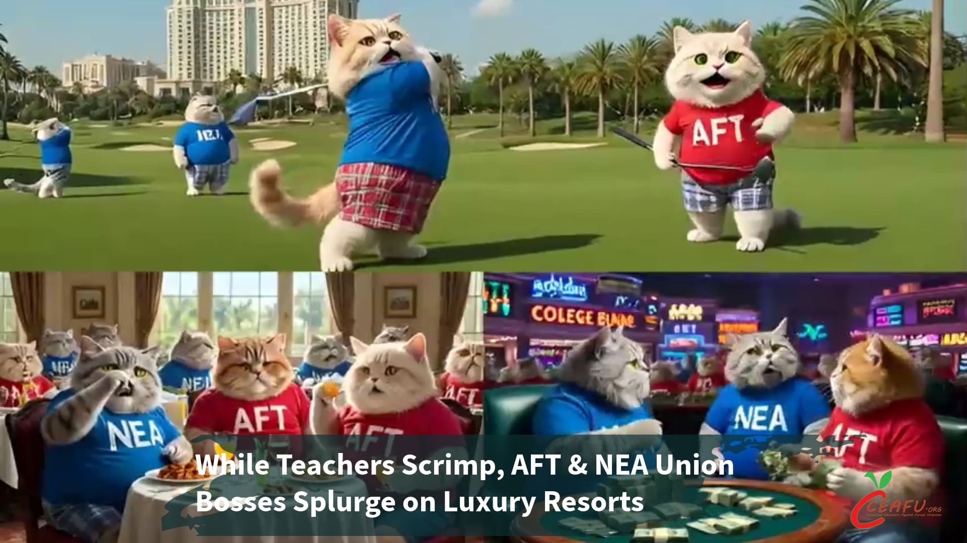 NEA-AFT Union Boss Fat Cats