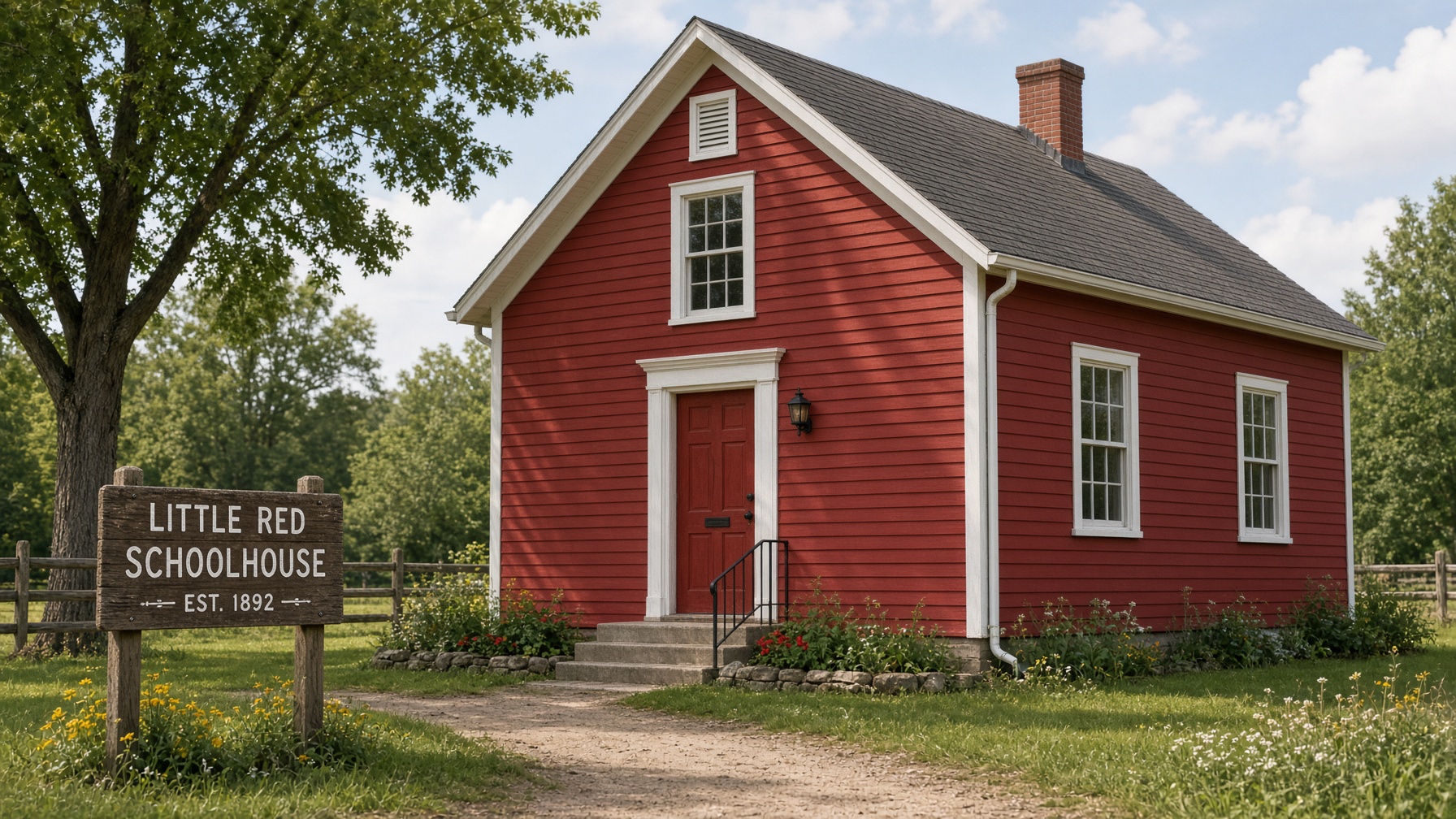 Litte Red Schoolhouse like might have been in the scene from The “Little Red Schoolhouse” episode is about Communist infiltration of a school, forcing Matt Cvetic to navigate the danger of protecting children while maintaining his undercover identity.