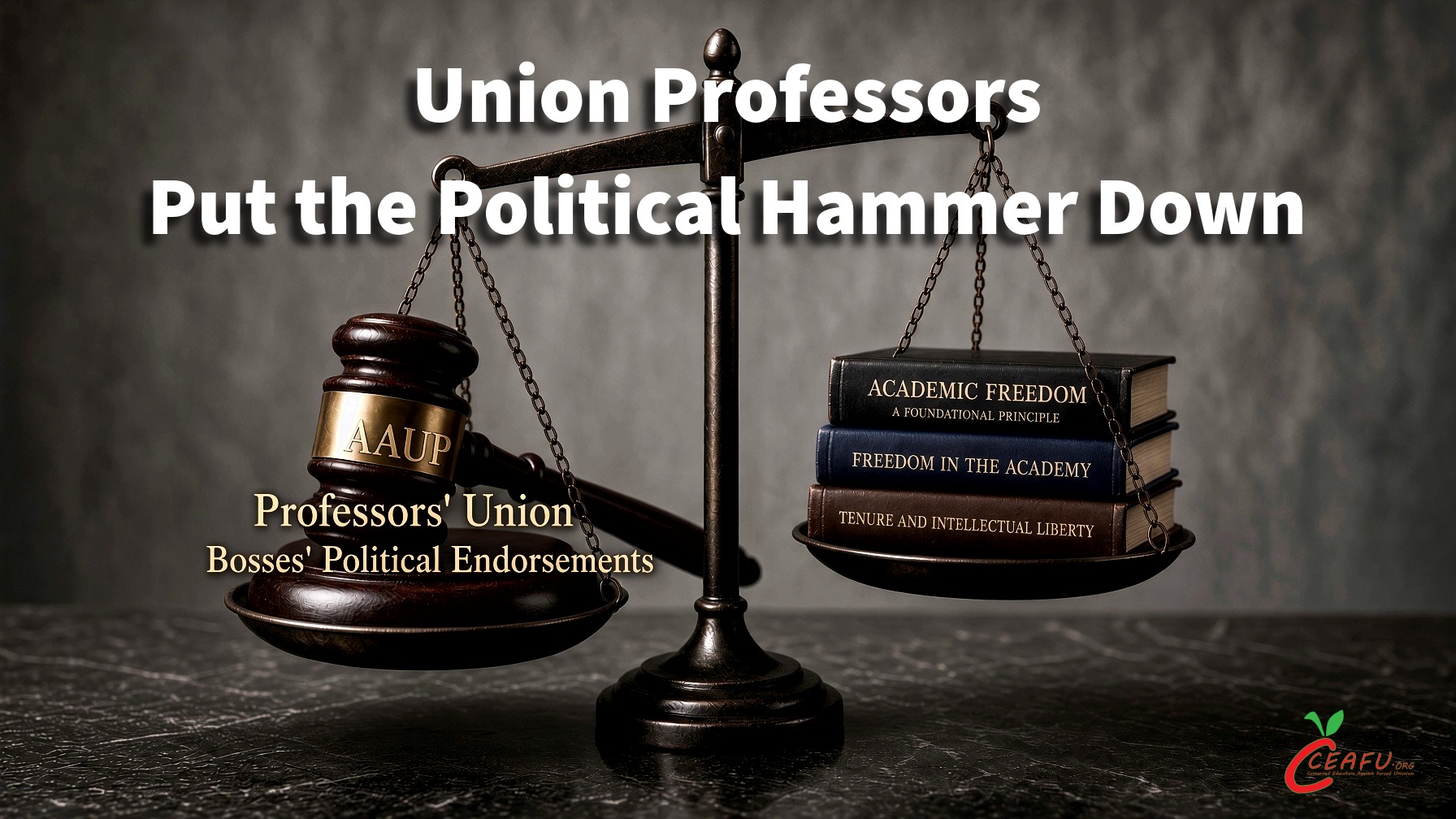 union professors political hammer 02
