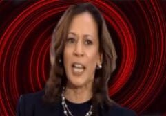 kamala spiraling red